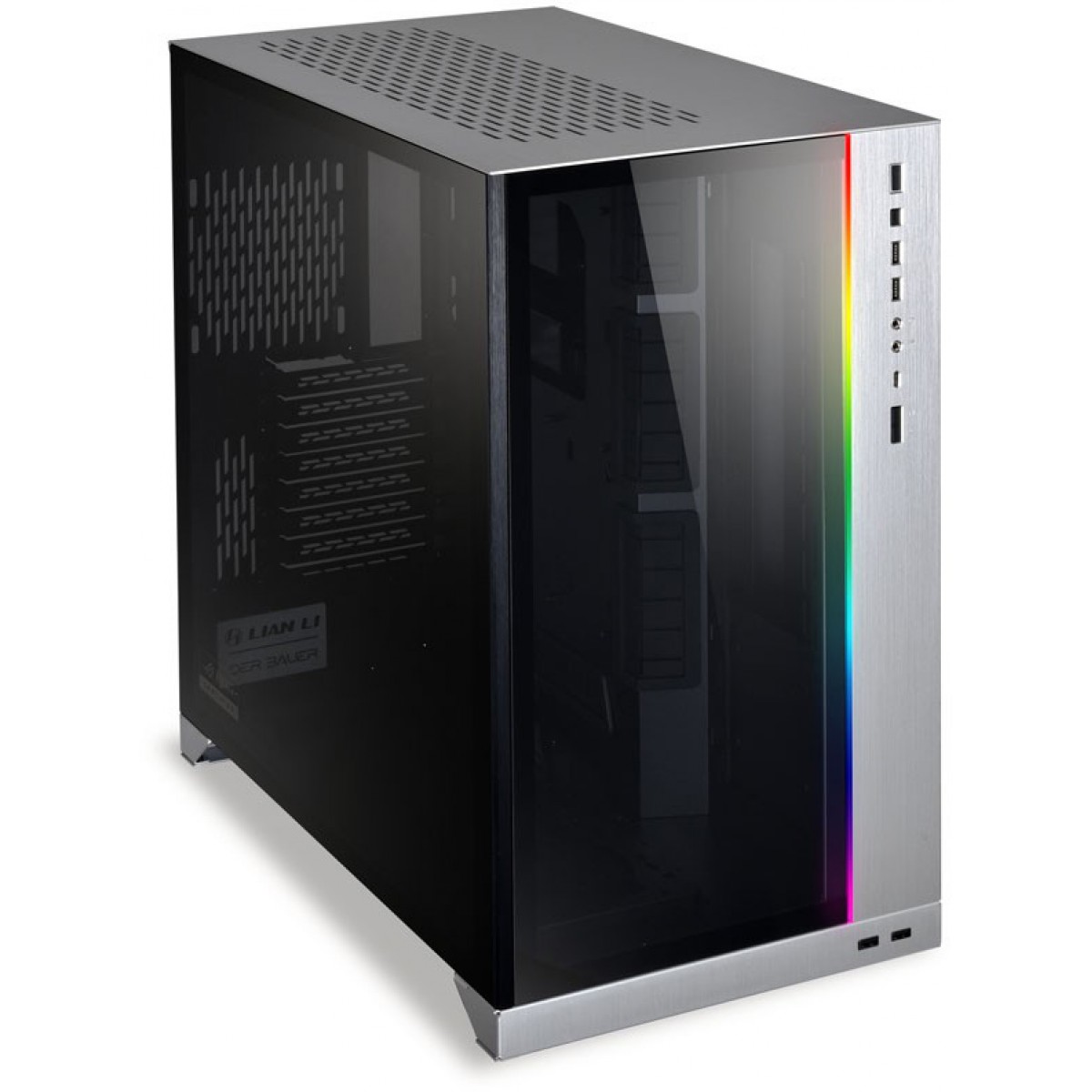 Gabinete Gamer Lian Li O11 Dynamic XL, Full Tower, Vidro Temperado, Silver, Sem Fonte, Sem Fan