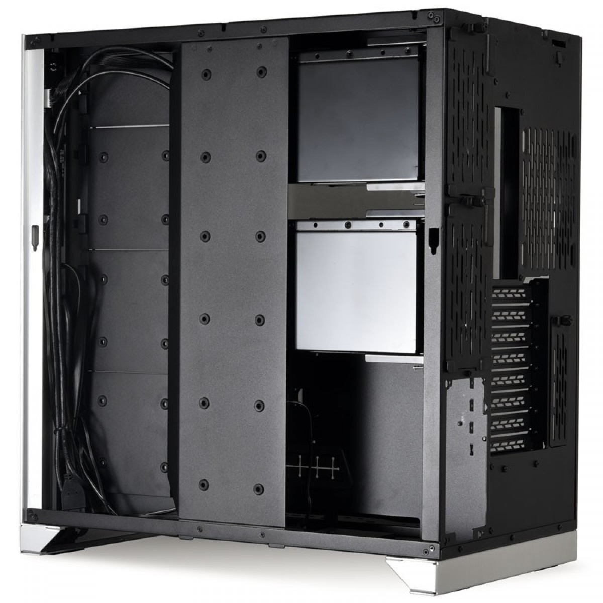 Gabinete Gamer Lian Li O11 Dynamic XL, Full Tower, Vidro Temperado, Silver, Sem Fonte, Sem Fan