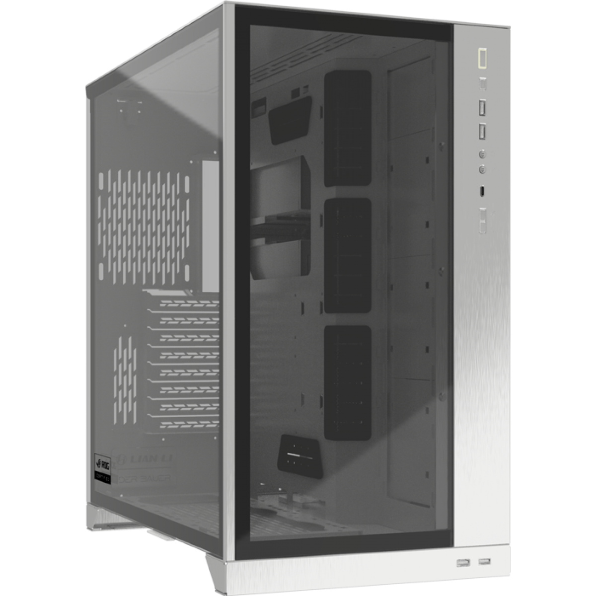 Gabinete Gamer Lian Li O11 Dynamic XL, Full Tower, Vidro Temperado, White, Sem Fonte, Sem fan, O11DXL-W