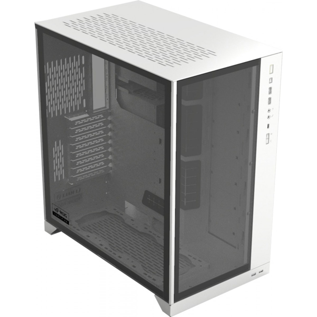 Gabinete Gamer Lian Li O11 Dynamic XL, Full Tower, Vidro Temperado, White, Sem Fonte, Sem fan, O11DXL-W