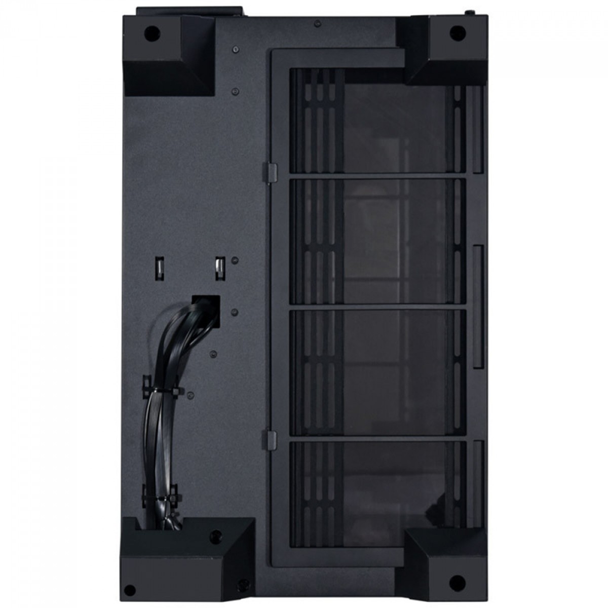 Gabinete Gamer Lian Li O11 Vision Chrome, Mid Tower, Vidro Temperado Espelhado, E-ATX, Black, Sem Fonte, Sem Fan, O11VC CHROME