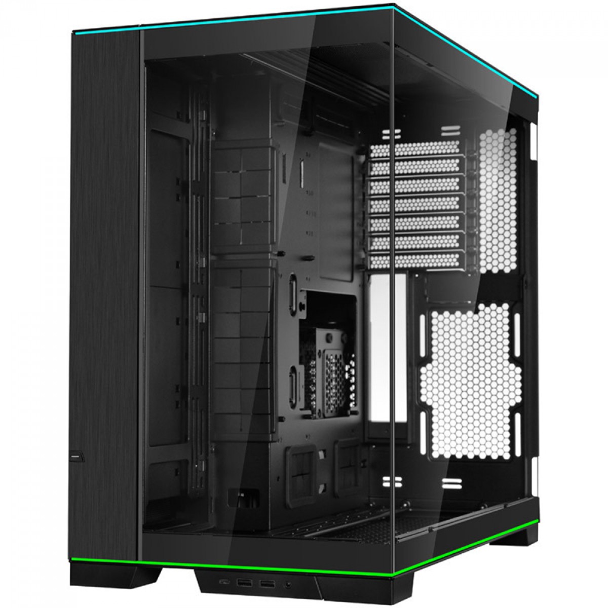 Gabinete Gamer Lian Li O11D EVO RGB, Mid Tower, Vidro Temperado, E-ATX, Preto, Sem Fonte, Sem Fan, O11DERGBX BLACK