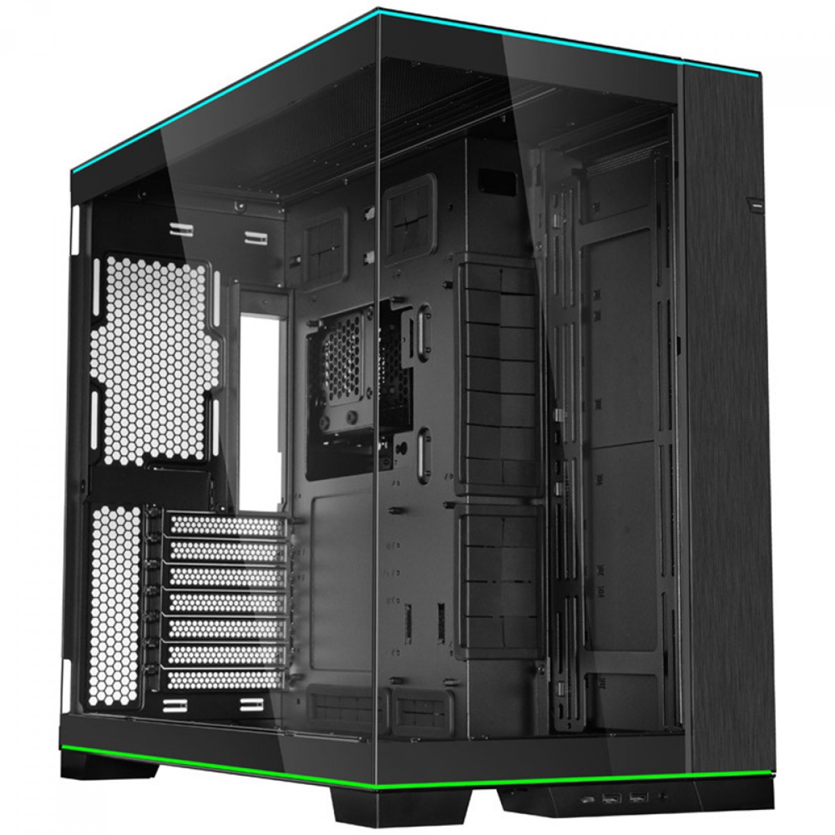 Gabinete Gamer Lian Li O11D EVO RGB, Mid Tower, Vidro Temperado, E-ATX, Preto, Sem Fonte, Sem Fan, O11DERGBX BLACK