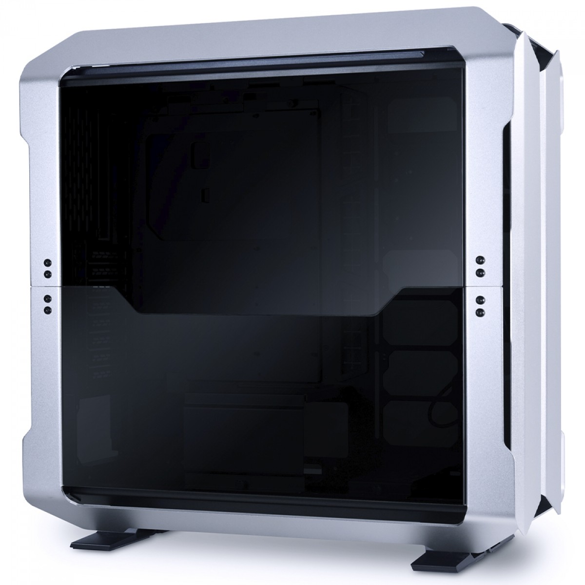 Gabinete Gamer Lian Li Odyssey X, Full Tower, Vidro Temperado, EEB/E-ATX, Sem Fonte, Sem Fans, Prata, TR-01-A