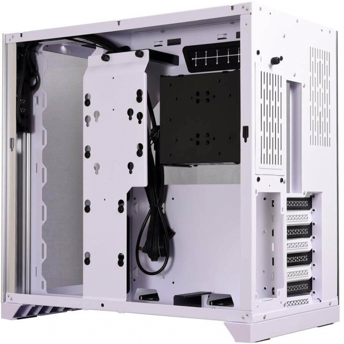 Gabinete Gamer Lian Li Dynamic, Mid Tower, Vidro Temperado, White, Sem Fonte, Sem Fan, PC-O11DX