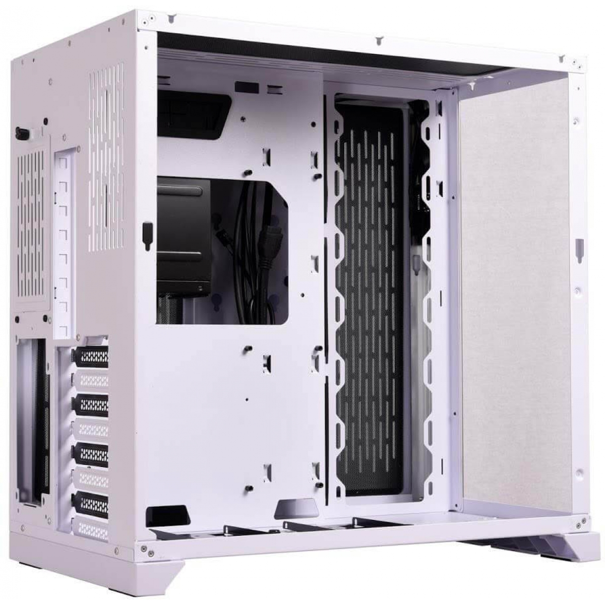 Gabinete Gamer Lian Li Dynamic, Mid Tower, Vidro Temperado, White, Sem Fonte, Sem Fan, PC-O11DX