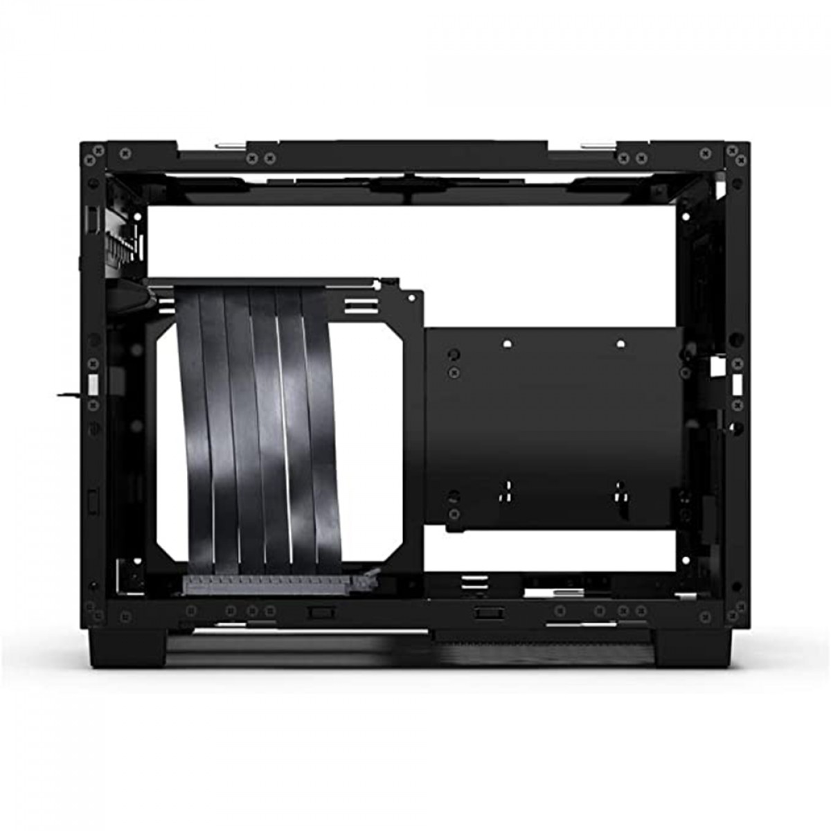 Gabinete Gamer Lian Li Q58, Mini ITX, Vidro Temperado, Black, ATX, sem fonte, sem fan, Q58X4