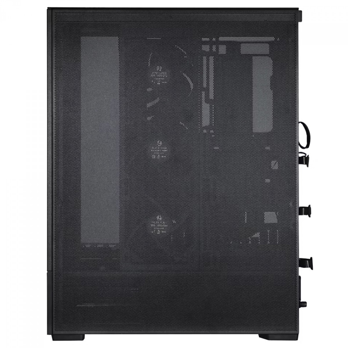 Gabinete Gamer Lian Li SUP01, ARGB, Mid Tower, Vidro Temperado, ATX, Sem Fonte, Com 3 Fans, Preto, SUP01X