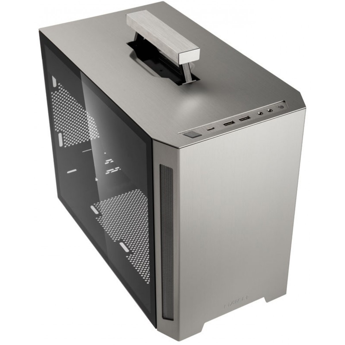 Gabinete Gamer Lian Li TU150WA, Mini Tower, Janela Lateral, Silver, Sem Fonte, Sem Fan