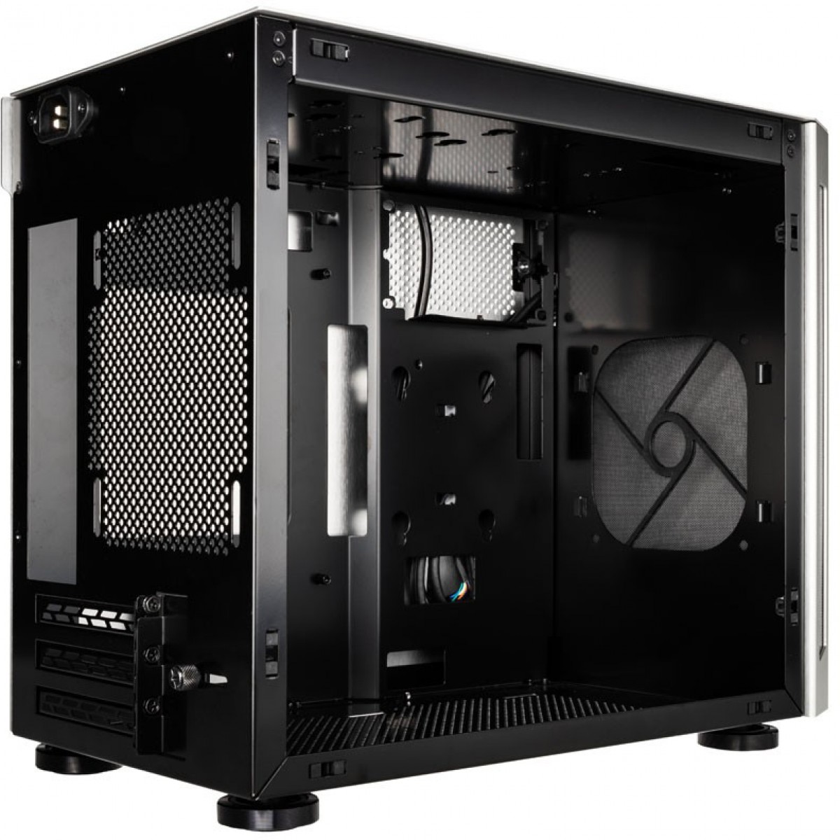 Gabinete Gamer Lian Li TU150WA, Mini Tower, Janela Lateral, Silver, Sem Fonte, Sem Fan