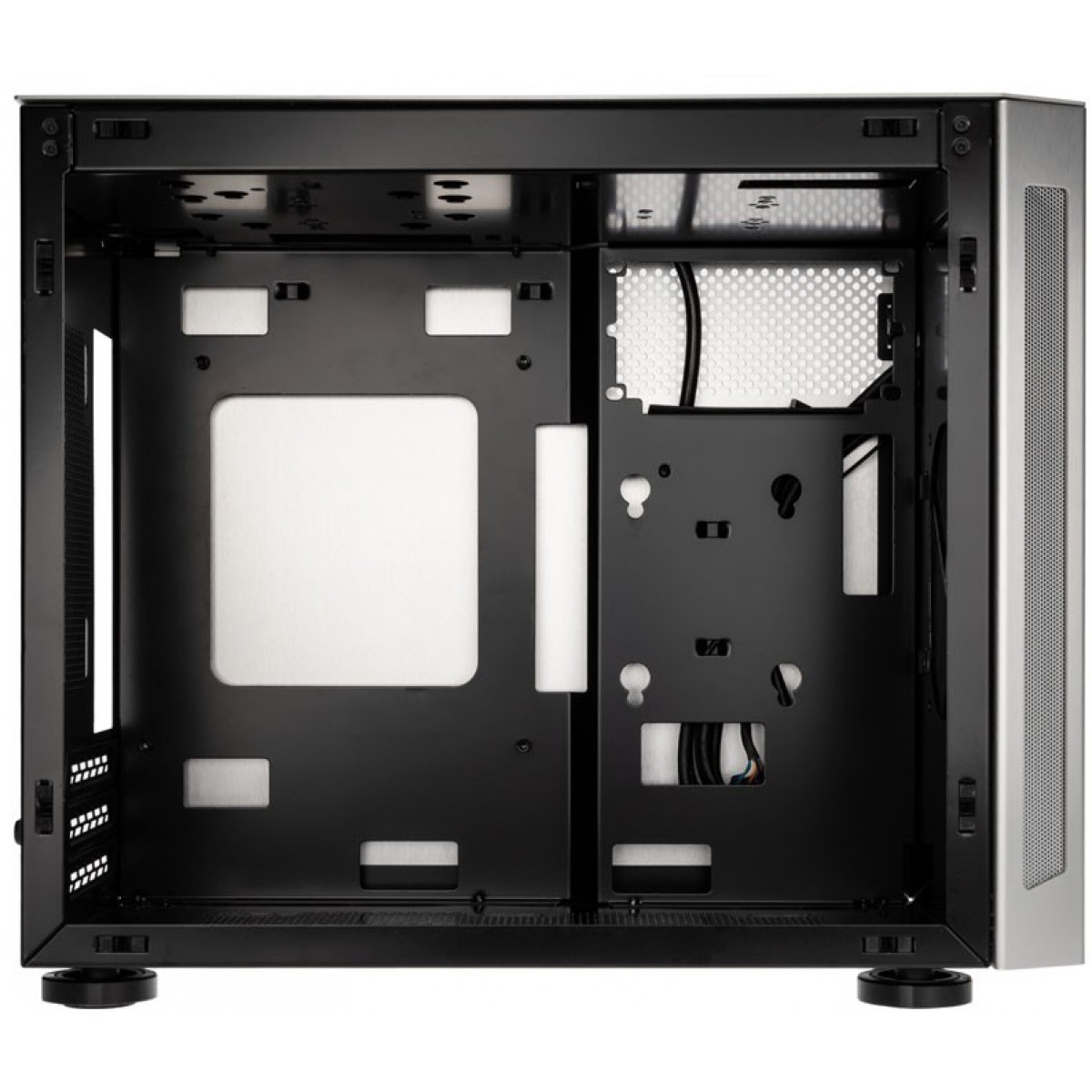 Gabinete Gamer Lian Li TU150WA, Mini Tower, Janela Lateral, Silver, Sem Fonte, Sem Fan