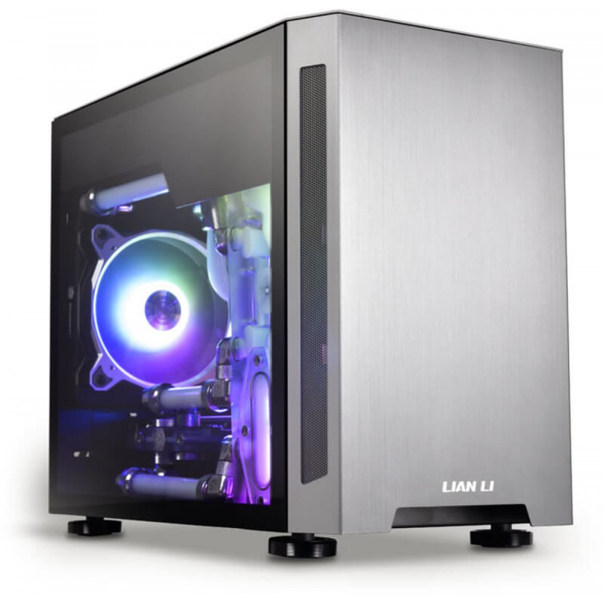 Gabinete Gamer Lian Li TU150WA, Mini Tower, Janela Lateral, Silver, Sem Fonte, Sem Fan