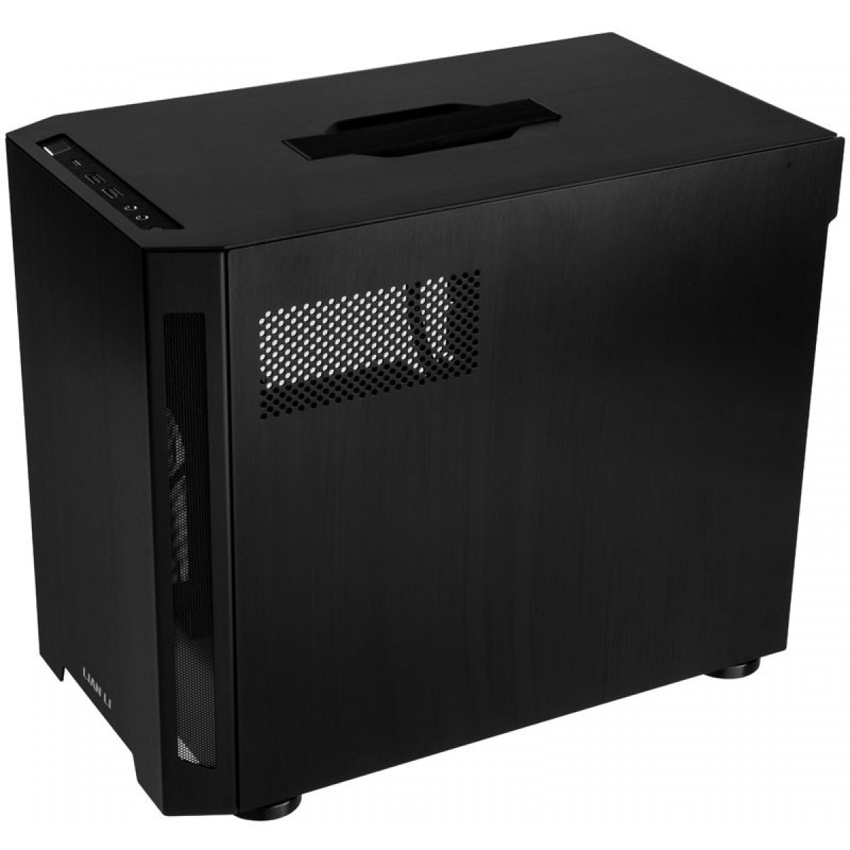 Gabinete Gamer Lian Li TU150WX, Mini Tower, Janela Lateral, Black, Sem Fonte, Sem Fan