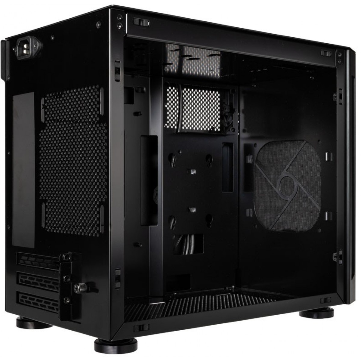 Gabinete Gamer Lian Li TU150WX, Mini Tower, Janela Lateral, Black, Sem Fonte, Sem Fan