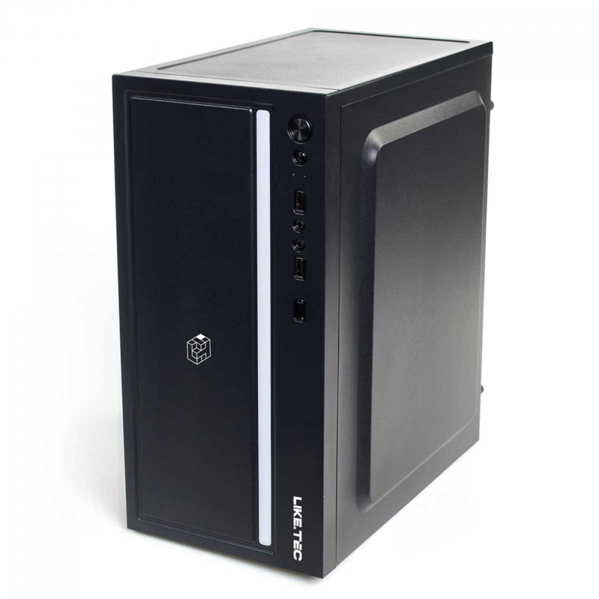 Gabinete Gamer Liketec Craft RGB, Mid Tower, Acrílico, M-ATX, Black, Sem Fonte, Com 1 Fan, LC-MT-CRAFT-2027