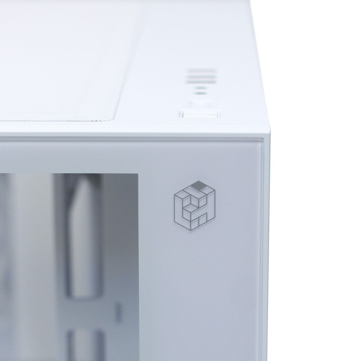 Gabinete Gamer Liketec Cube Kirra Snow, RGB, Mid Tower, Vidro Temperado, MATX, White, Sem Fonte, Com 4 Fans