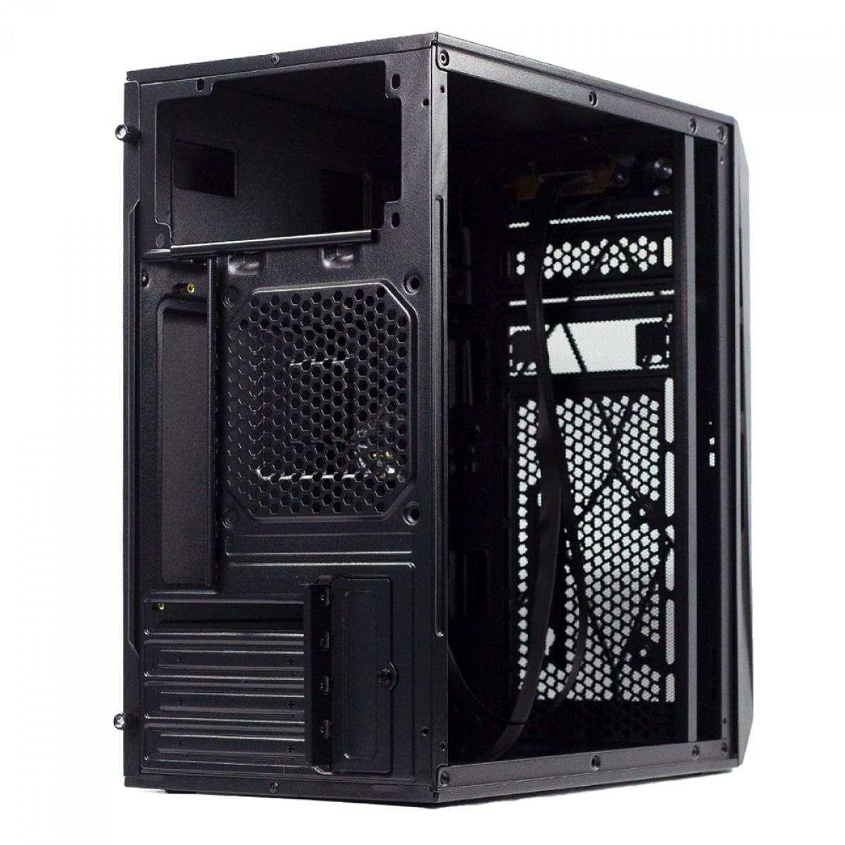 Gabinete Gamer Liketec Cycle, Mid Tower, Acrílico, M-ATX, Black, Sem Fonte, Com 3 Fans