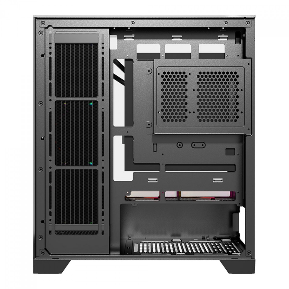 Gabinete Gamer Liketec Empire Dark, Mid Tower, Vidro Temperado, ATX, Sem Fonte, Sem Fans, Preto