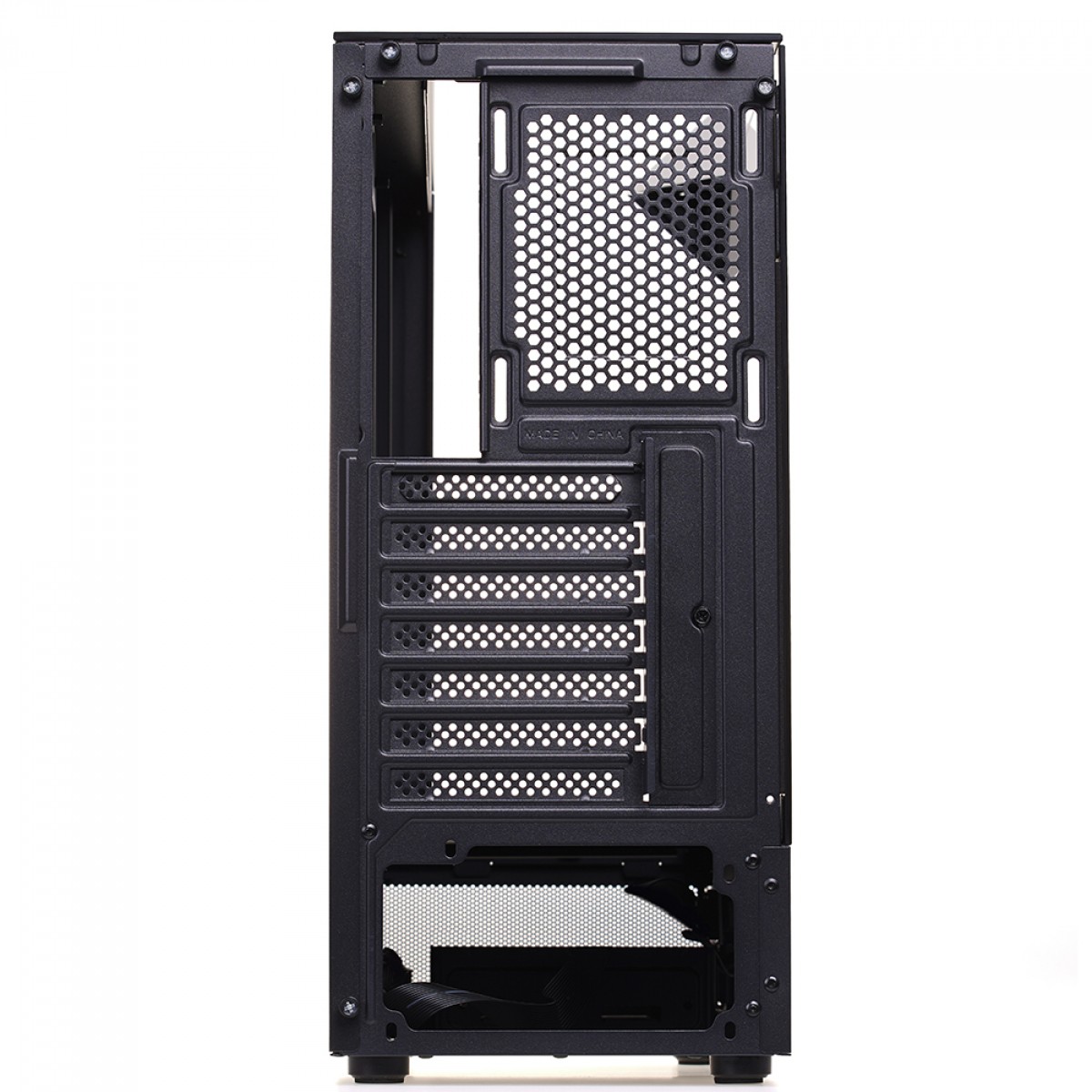 Gabinete Gamer Liketec Kingdom Dark, Mid Tower, Vidro Temperado, ATX, Sem Fonte, Sem Fans, Preto