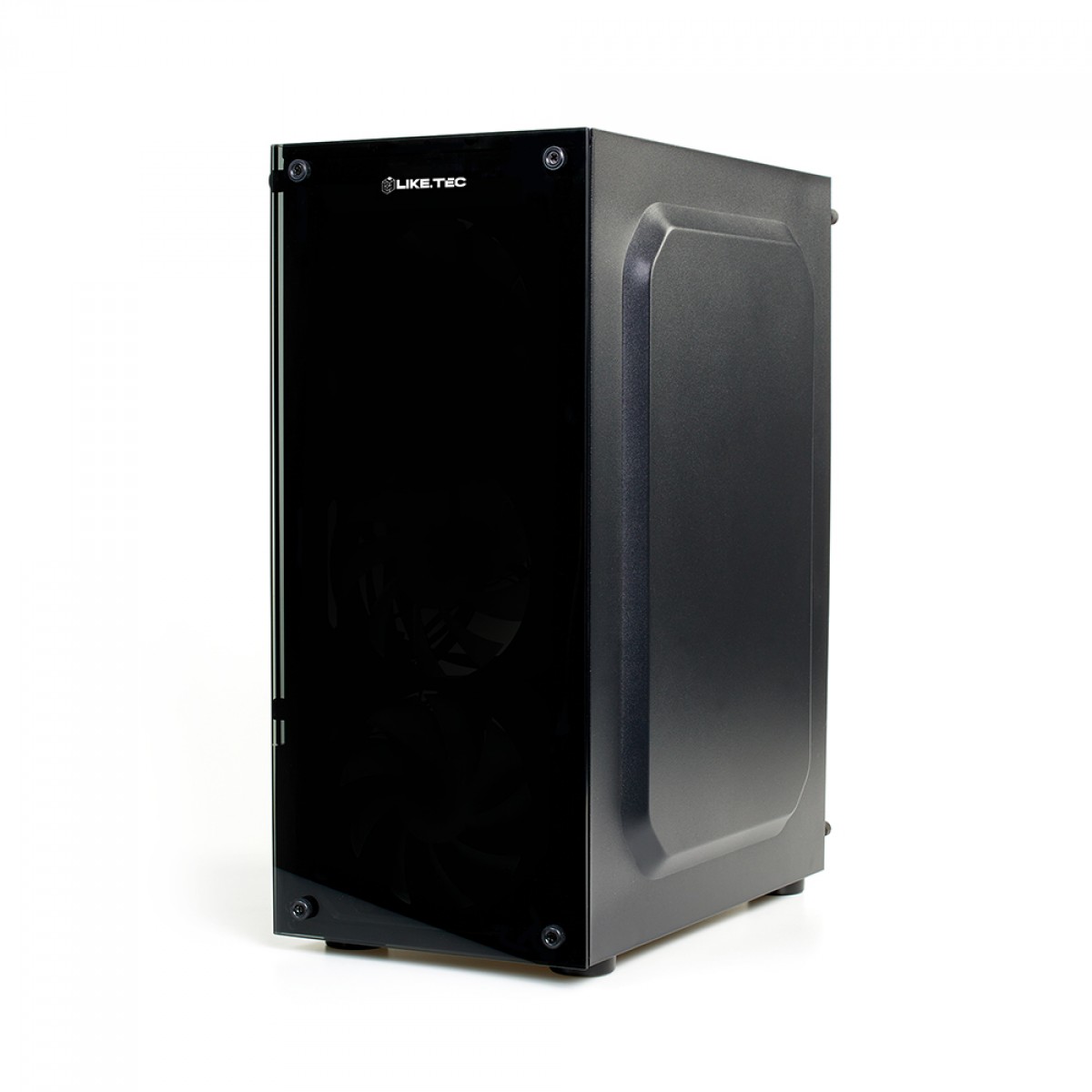 Gabinete Gamer Liketec Matrix, Mid Tower, Vidro Temperado, ATX, Black, Sem Fonte, Sem Fan