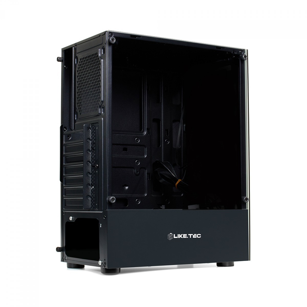 Gabinete Gamer Liketec Matrix, Mid Tower, Vidro Temperado, ATX, Black, Sem Fonte, Sem Fan
