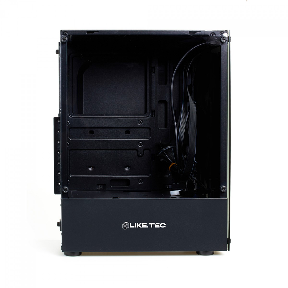Gabinete Gamer Liketec Matrix, Mid Tower, Vidro Temperado, ATX, Black, Sem Fonte, Sem Fan
