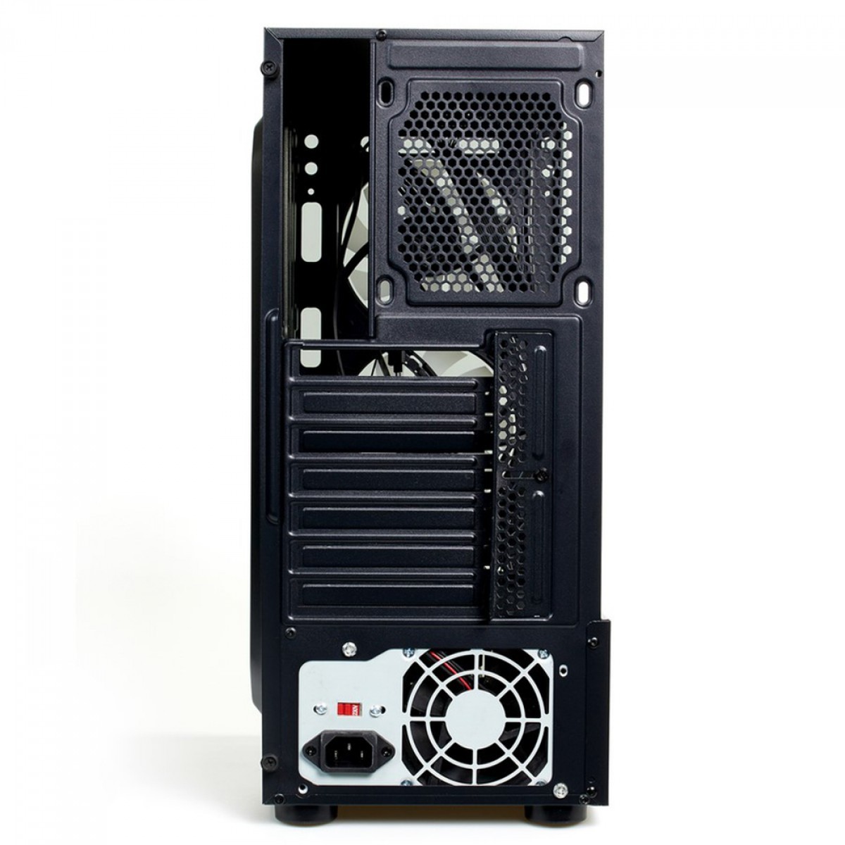 Gabinete Gamer Liketec Matrix RGB, Mid Tower, Vidro Temperado, ATX, Black, Sem Fonte, Com 4 Fans