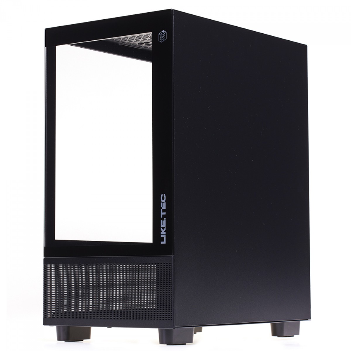 Gabinete Gamer Liketec Opera Dark, Mid Tower, Vidro Temperado, M-ATX, Black, Sem Fonte, Sem Fan, LC-CB-OPERA-2086