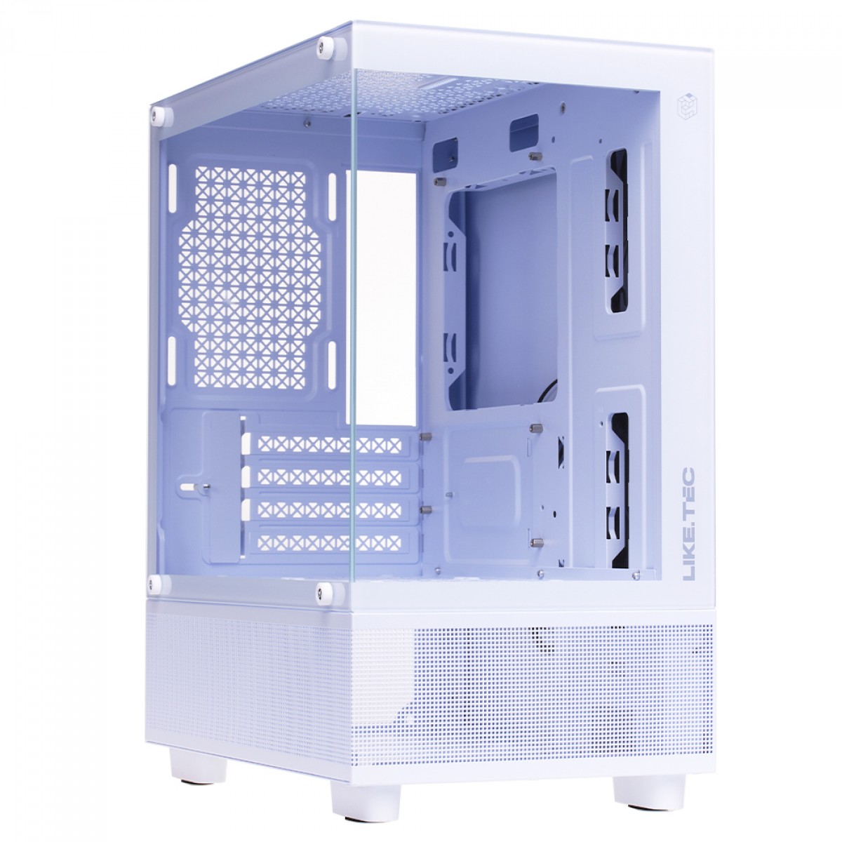 Gabinete Gamer Liketec Opera Snow, Mid Tower, Vidro Temperado, M-ATX, White, Sem Fonte, Sem Fan, LC-CB-OPERA-2085