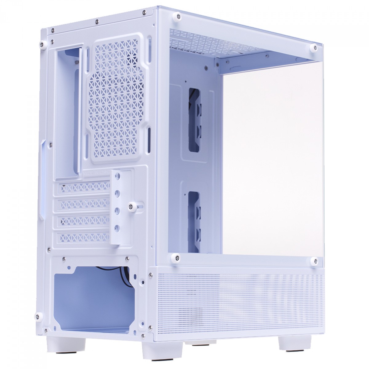 Gabinete Gamer Liketec Opera Snow, Mid Tower, Vidro Temperado, M-ATX, White, Sem Fonte, Sem Fan, LC-CB-OPERA-2085