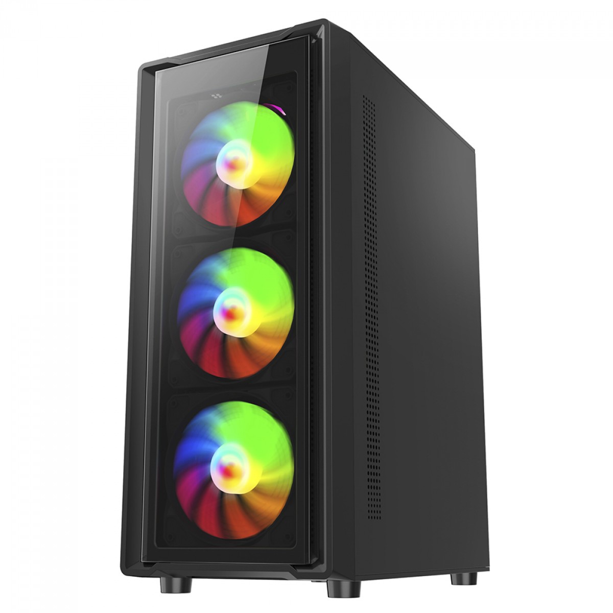 Gabinete Gamer Liketec Sigma, RGB, Mid Tower, Vidro Temperado, ATX, Sem Fonte, Com 4 Fans, LC-MT-SIGMA-2023