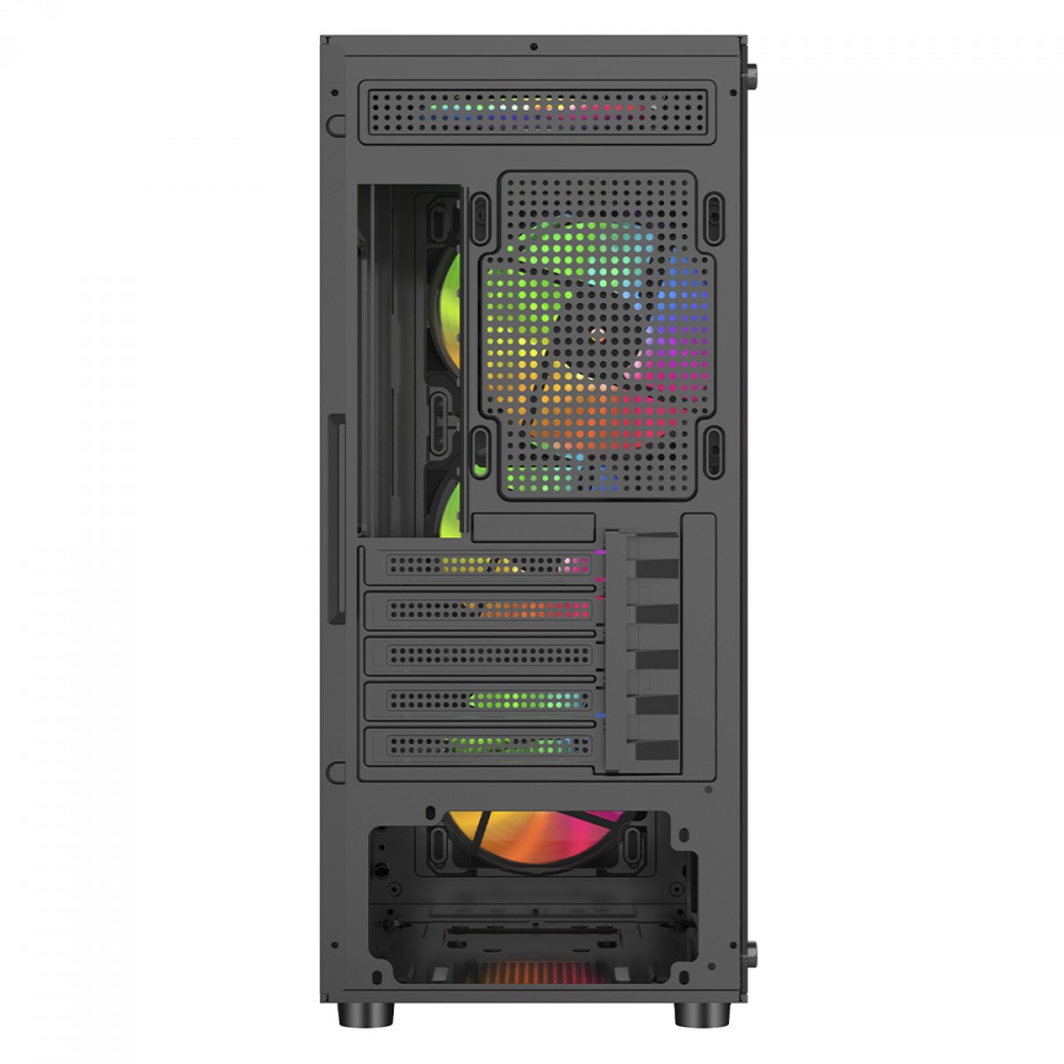 Gabinete Gamer Liketec Sigma, RGB, Mid Tower, Vidro Temperado, ATX, Sem Fonte, Com 4 Fans, LC-MT-SIGMA-2023