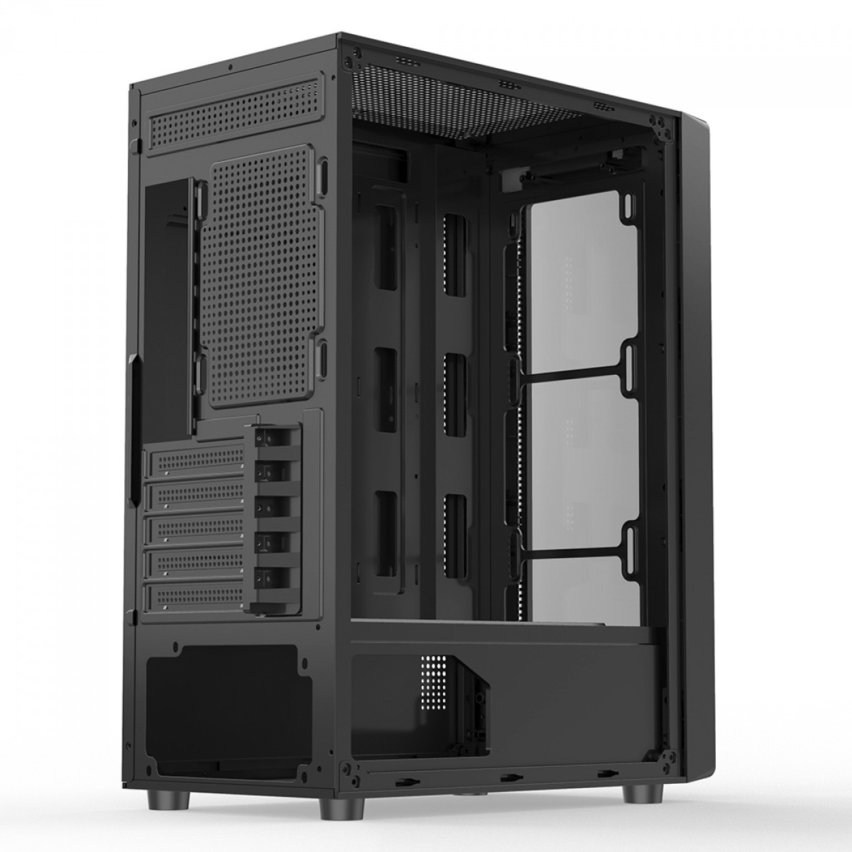 Gabinete Gamer Liketec Sigma, RGB, Mid Tower, Vidro Temperado, ATX, Sem Fonte, Com 4 Fans, LC-MT-SIGMA-2023