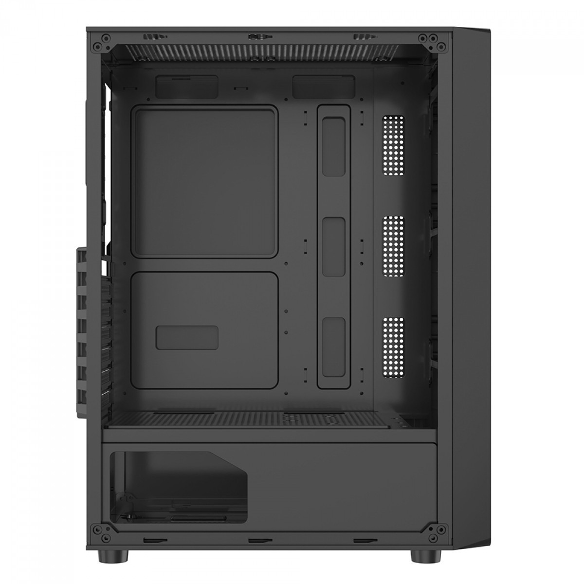 Gabinete Gamer Liketec Storm Mesh, Mid Tower, Vidro Temperado, ATX, Sem Fonte, Com 3 Fans