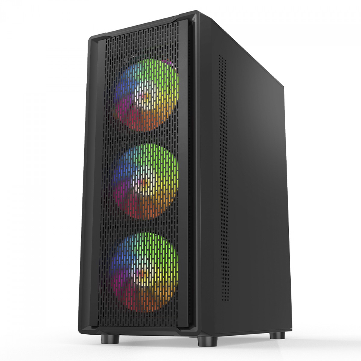 Gabinete Gamer Liketec Storm, RGB, Mid Tower, Vidro Temperado, ATX, Sem Fonte, Com 4 Fans