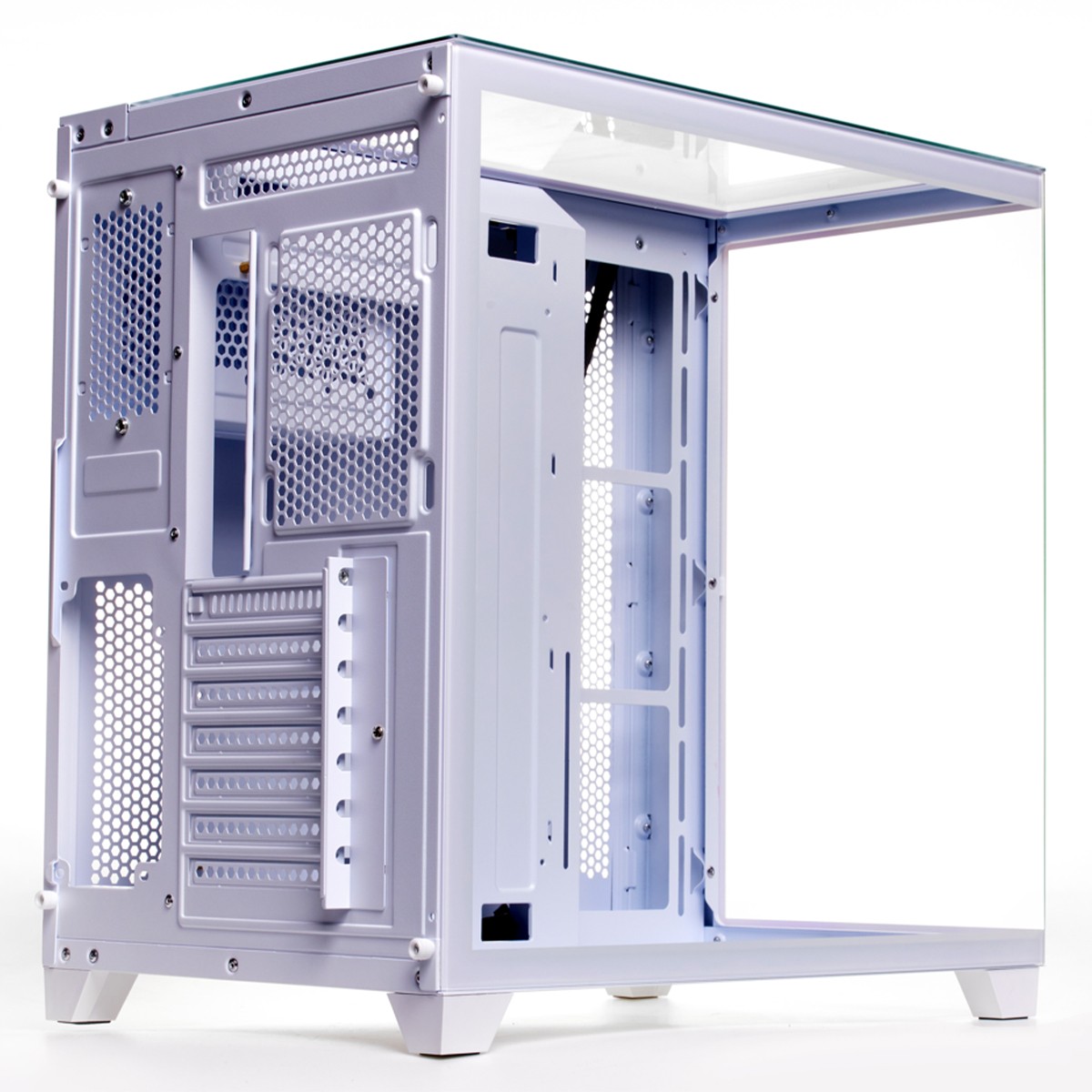 Gabinete Gamer Liketec Zeus Pro Snow, Mid Tower, Vidro Temperado, ATX, White, Sem Fonte, Sem Fan