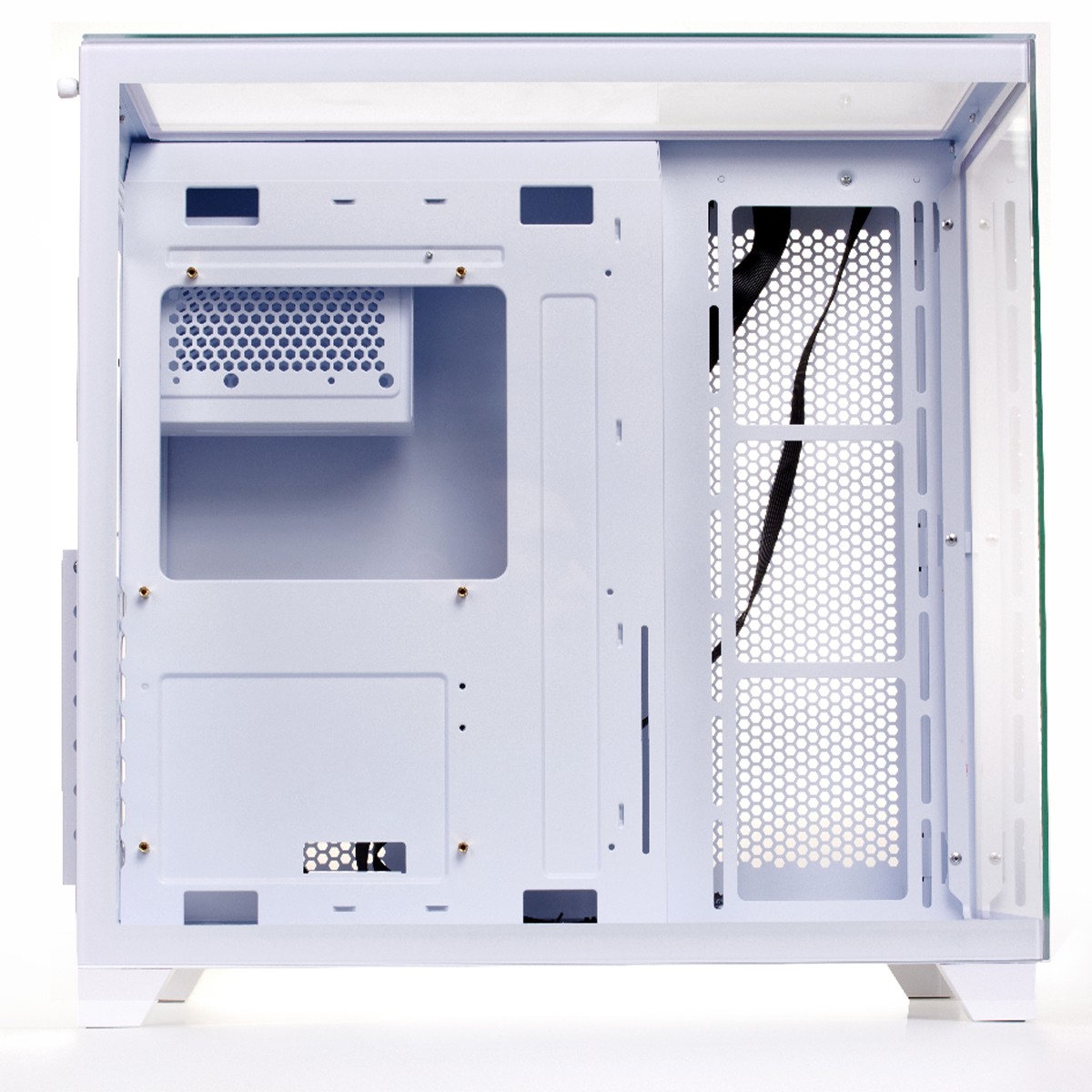 Gabinete Gamer Liketec Zeus Pro Snow, Mid Tower, Vidro Temperado, ATX, White, Sem Fonte, Sem Fan