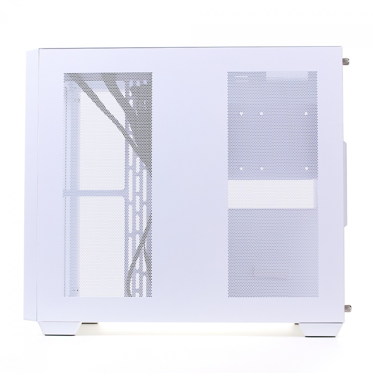 Gabinete Gamer Liketec Zeus V2 Snow, Mid Tower, Vidro Temperado, ATX, White, Sem Fonte, Sem Fan