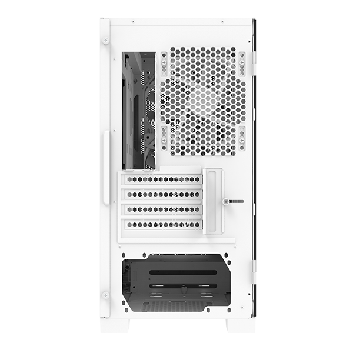 Gabinete Gamer Montech AIR 100 Lite, Mini Tower, White,  mATX, 2 Fans, Vidro Temperado