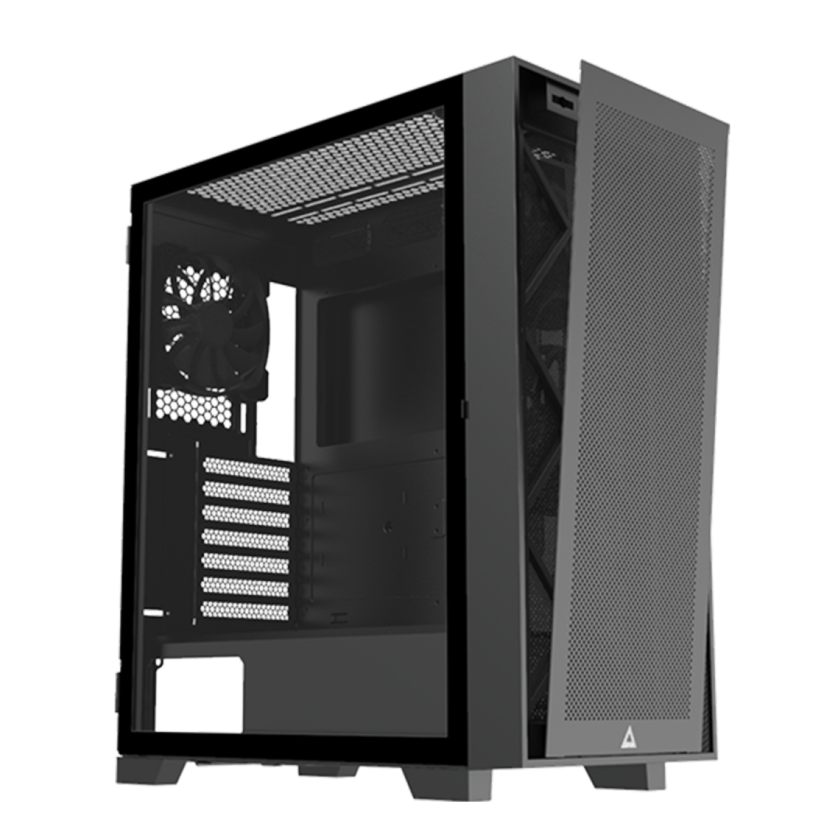 Gabinete Gamer Montech Air 1000 LITE, Mid Tower, Vidro Temperado, Black, ATX, Sem Fonte, Com 3 Fans