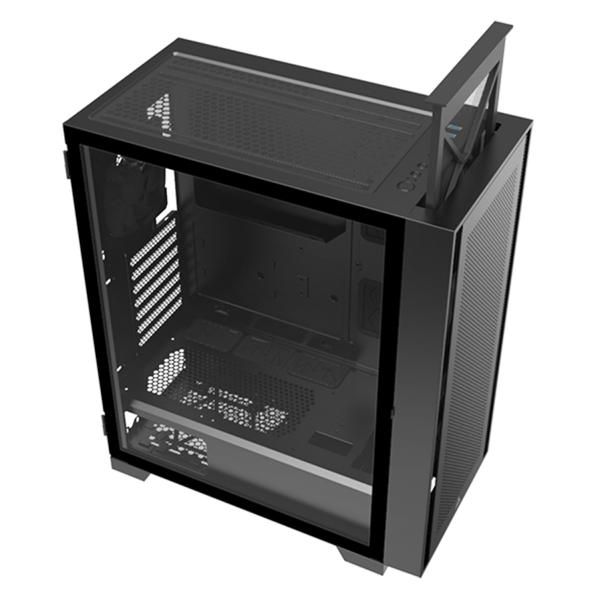 Gabinete Gamer Montech Air 1000 LITE, Mid Tower, Vidro Temperado, Black, ATX, Sem Fonte, Com 3 Fans