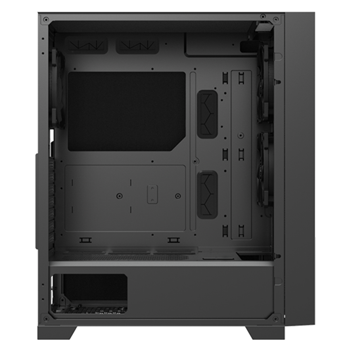 Gabinete Gamer Montech Air 1000 Silent, Mid Tower, Black, ATX, Sem Fonte, Com 3 Fans