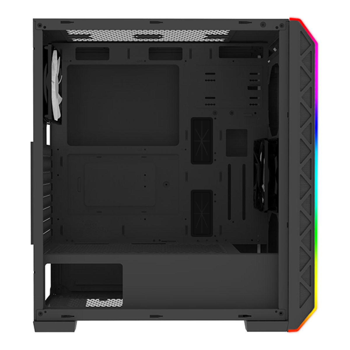 Gabinete Gamer Montech AIR 900 ARGB, Mid Tower, Vidro Temperado, Black, E-ATX, Sem Fonte, Com 2 Fans