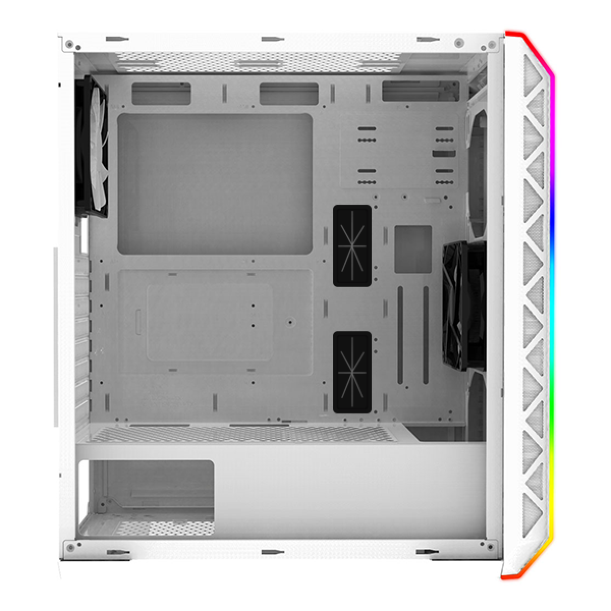 Gabinete Gamer Montech Air 900 ARGB, Mid Tower, Vidro Temperado, White, ATX, Sem Fonte, Com 2 Fans