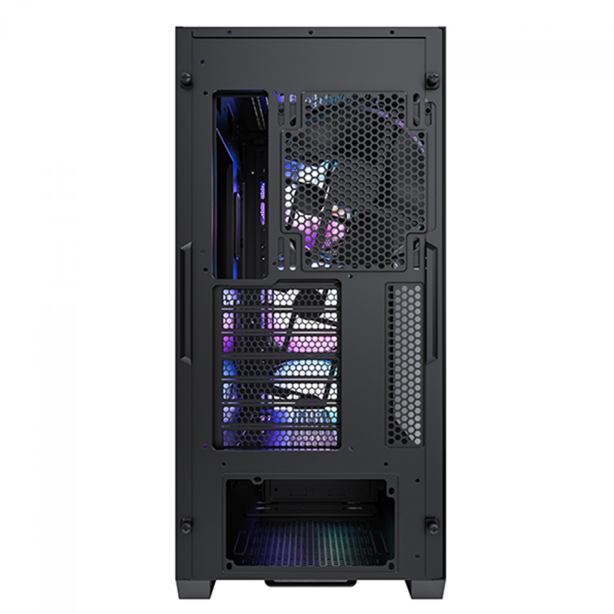 Gabinete Gamer Montech Air 903 Max, Mid Tower, E-ATX, Black, Sem Fonte, Com 4 Fans
