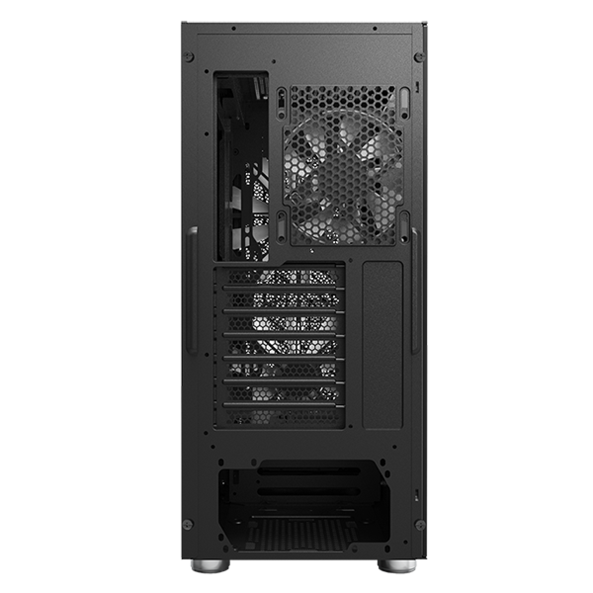 Gabinete Gamer Montech Air X ARGB, Mid Tower, Vidro Temperado, BLACK, E-ATX, Sem Fonte, Com 3 Fans ARGB