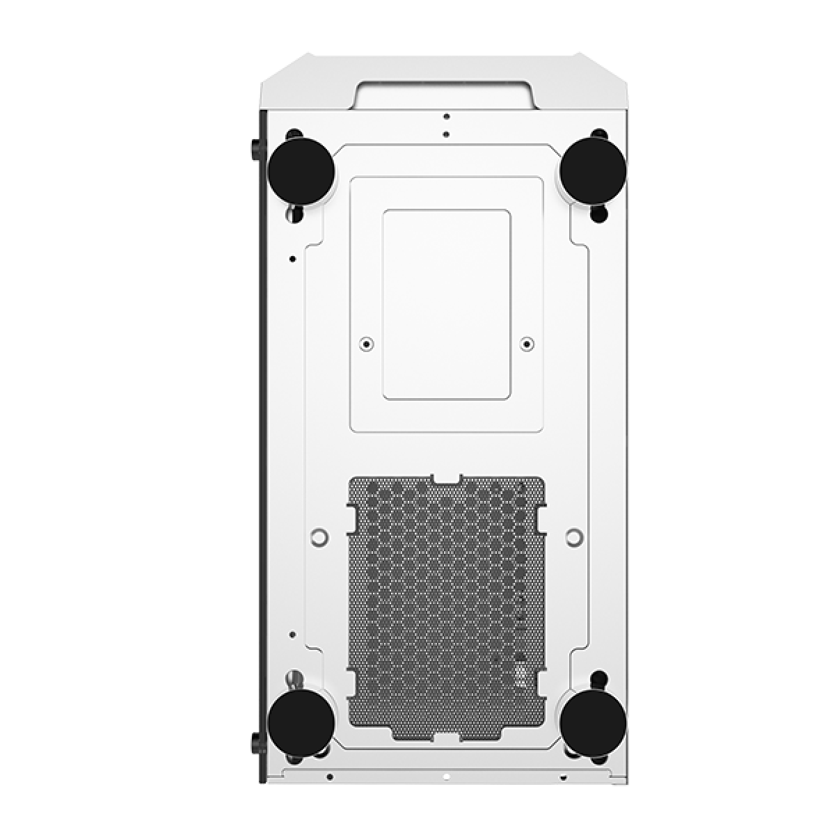 Gabinete Gamer Montech FIGHTER 500, Mid Tower, White, ATX, 4 Fans, Vidro Temperado