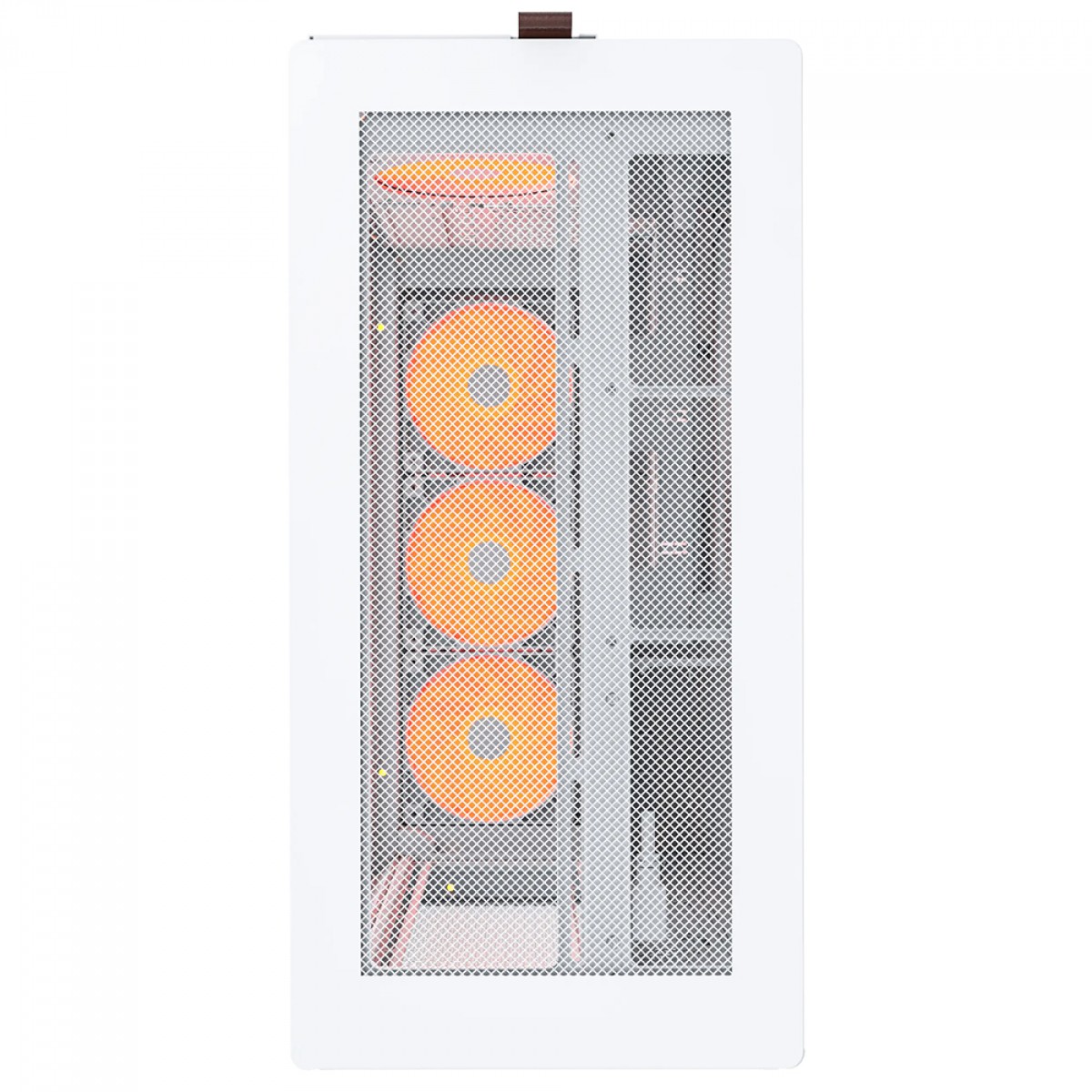 Gabinete Gamer Montech HS01 PRO, ARGB, Mid Tower, ATX, Sem Fonte, Com 5 Fans, Branco