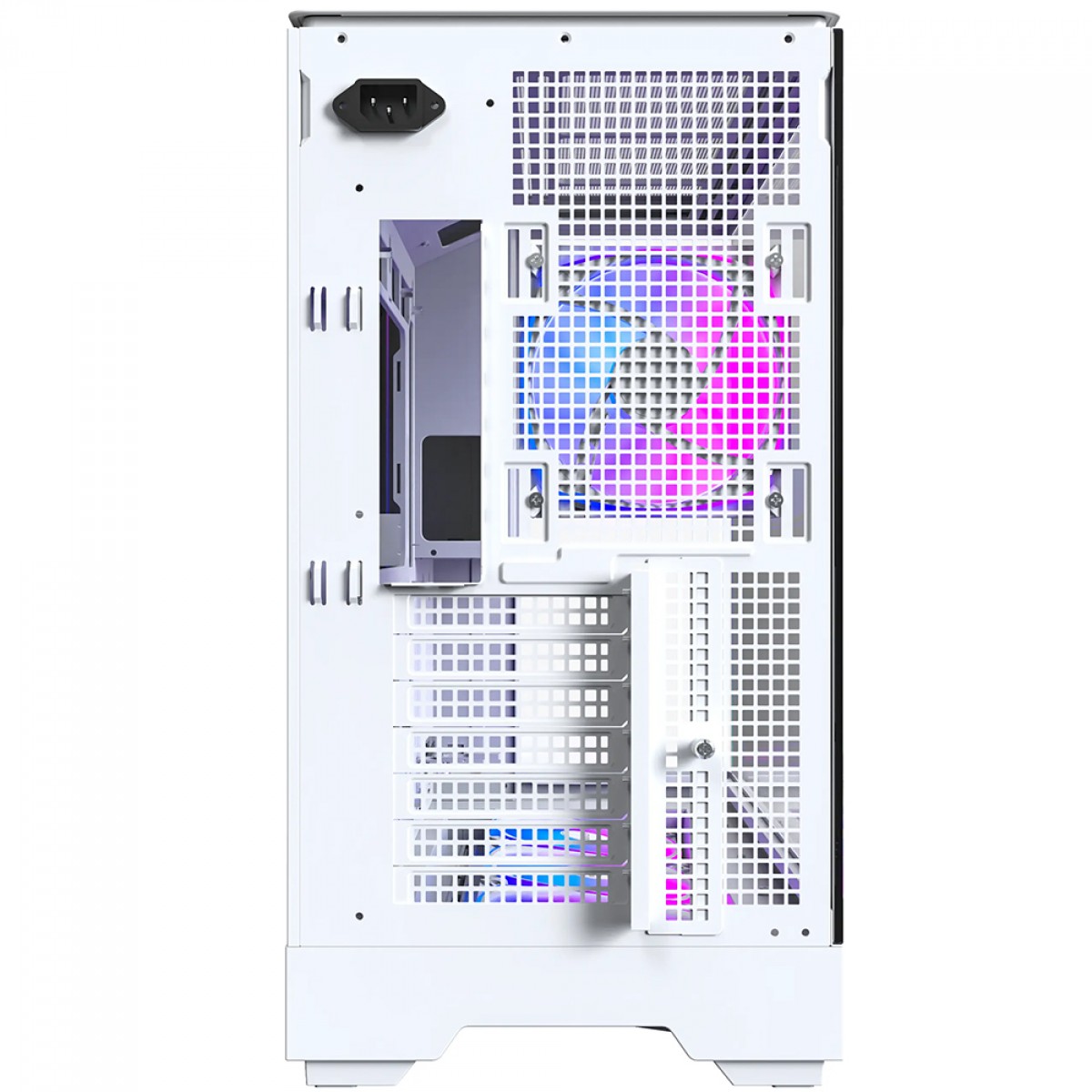 Gabinete Gamer Montech King 45 Pro, Vidro Temperado, Mid Tower, ATX, Com 4 Fans, Branco