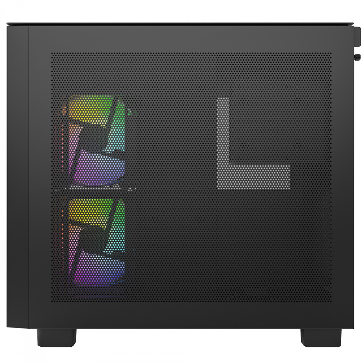 Gabinete Gamer Montech King 65 Pro, Mid Tower, Vidro Temperado, ATX, Black, Sem Fonte, Com 3 Fans ARGB, Preto